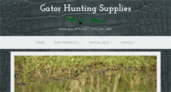 Desktop Screenshot of gatorhuntingsupplies.com