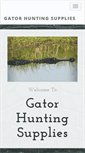 Mobile Screenshot of gatorhuntingsupplies.com