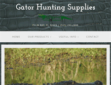 Tablet Screenshot of gatorhuntingsupplies.com